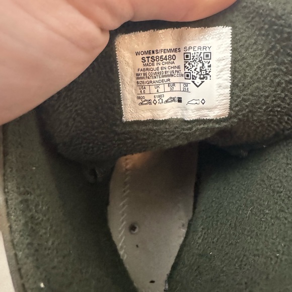 Sperry Women’s Top-Sider Saltwater Heel Leather Duck Boot Size 6.5 - Picture 3 of 6